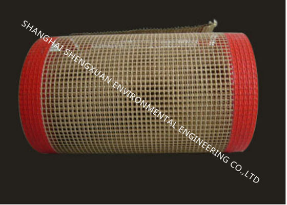 il nastro trasportatore del teflon di 1x1 millimetro, PTFE ha ricoperto il nastro trasportatore della vetroresina per l'industria di secchezza